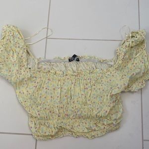 Zara yellow polka dot set